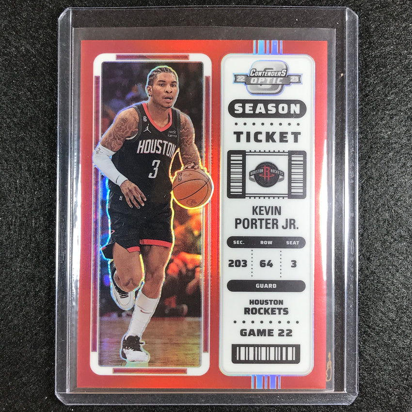 2022-23 Contenders Optic KEVIN PORTER JR. Season Ticket Red #64