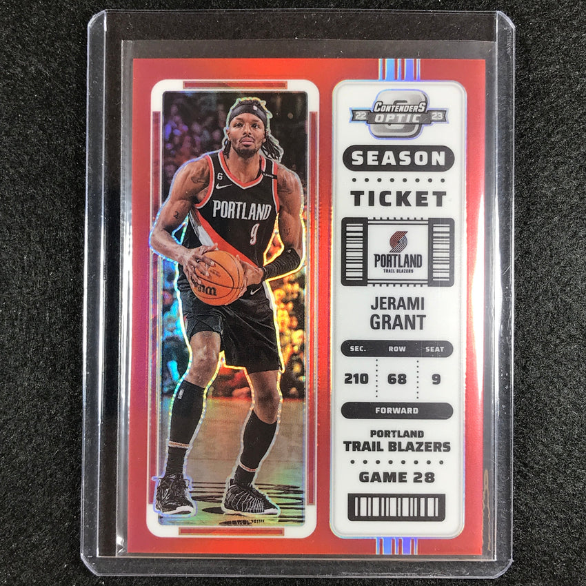 2022-23 Contenders Optic Jerami Grant Season Ticket Red No 71