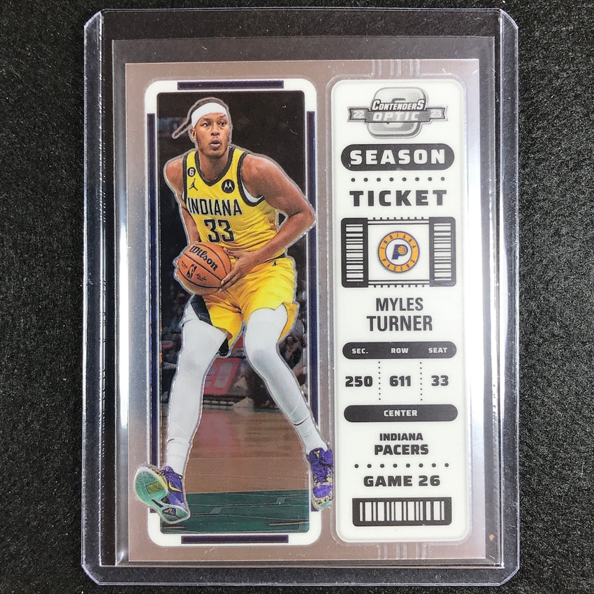 2022-23 Contenders Optic MYLES TURNER Season Ticket Base #33