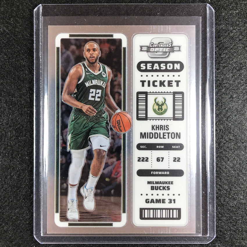 2022-23 Contenders Optic KHRIS MIDDLETON Season Ticket Base #35