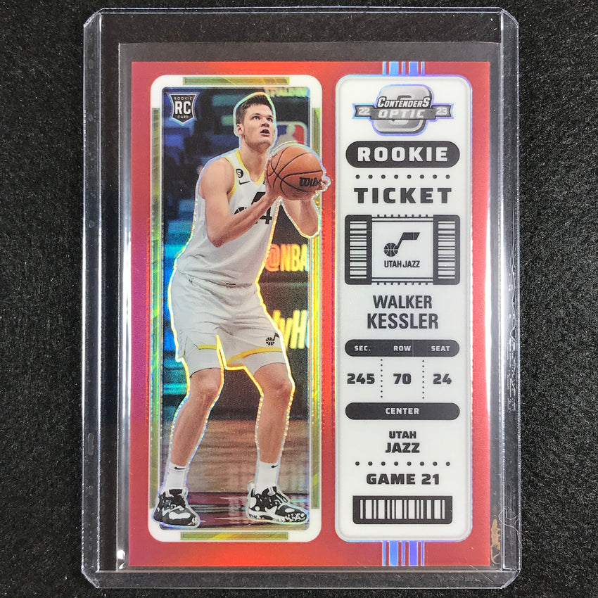2022-23 Contenders Optic WALKER KESSLER Rookie Ticket Red #1