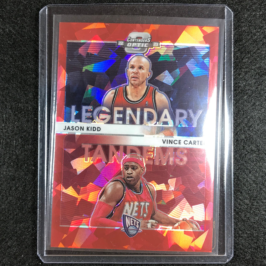 2022-23 Contenders Optic Vince Carter Jason Kidd Legendary Tandems Red Ice No 3