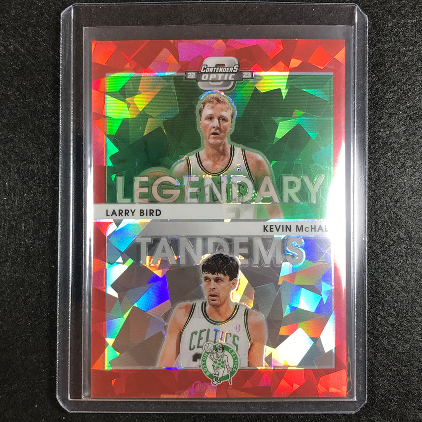 2022-23 Contenders Optic Kevin Mchale Larry Bird Legendary Tandems Red Ice No 17
