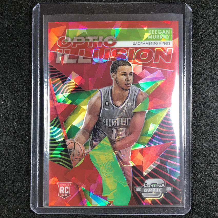 2022-23 Contenders Optic KEEGAN MURRAY Optic Illusion Rookie Red Cracked Ice #22