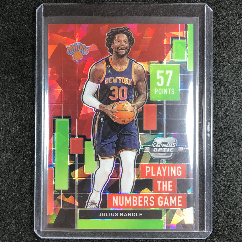 2022-23 Contenders Optic JULIUS RANDLE Playing the Numbers Game Red Ice #6