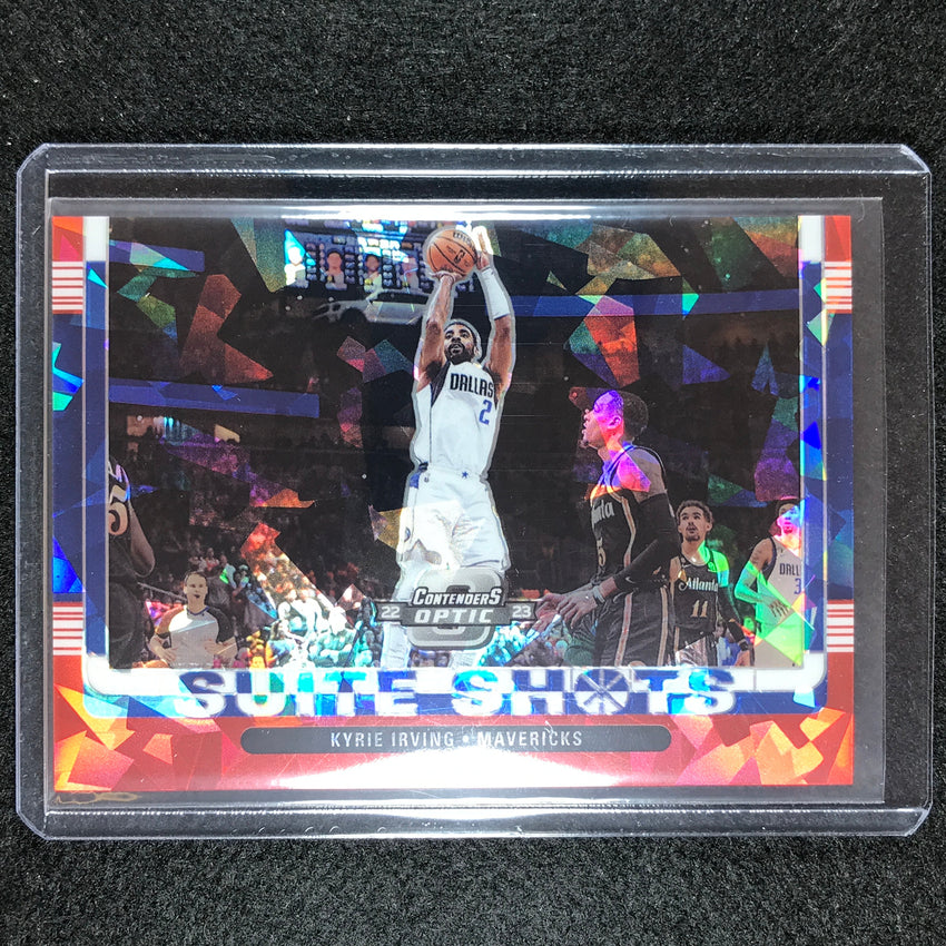 2022-23 Contenders Optic KYRIE IRVING Suite Shots Red Cracked Ice #15