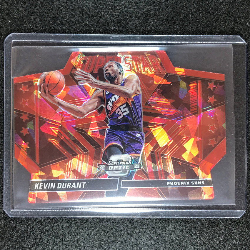 2022-23 Contenders Optic Kevin Durant Superstars Die-cut Red Cracked Ice No 8