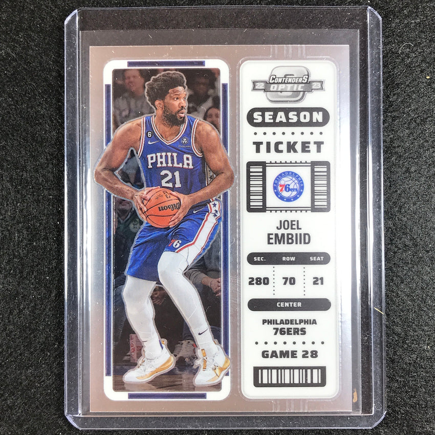 2022-23 Contenders Optic JOEL EMBIID Season Ticket Base #3