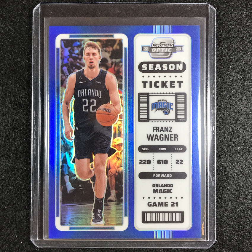 2022-23 Contenders Optic Franz Wagner Season Ticket Blue 54/99 No 40