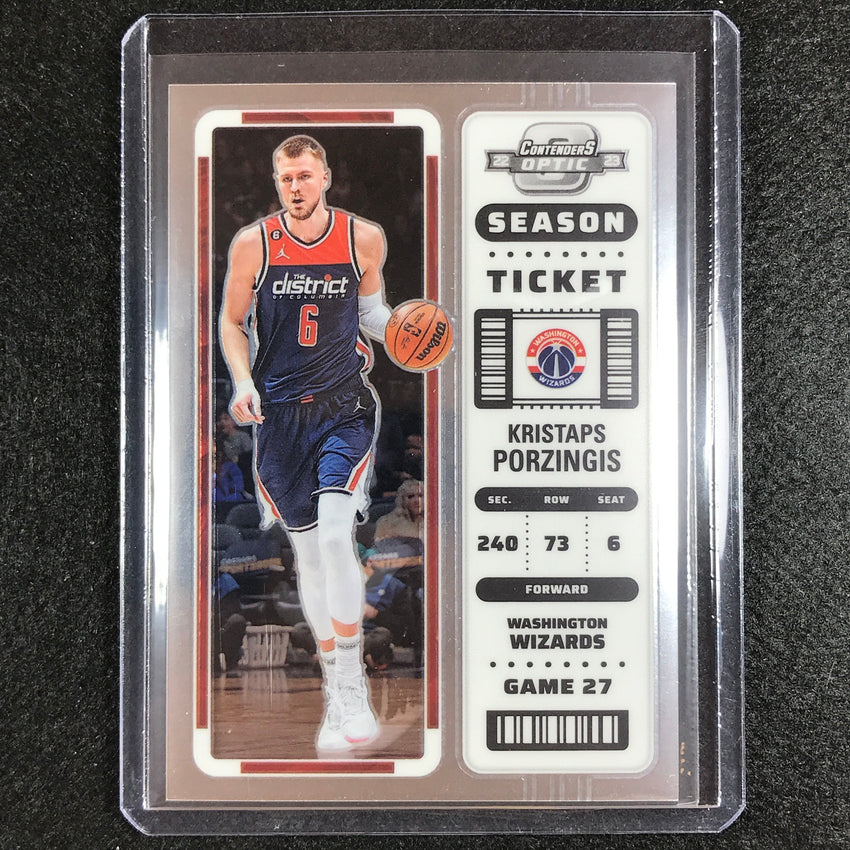 2022-23 Contenders Optic KRISTAPS PORZINGIS Season Ticket Base #47