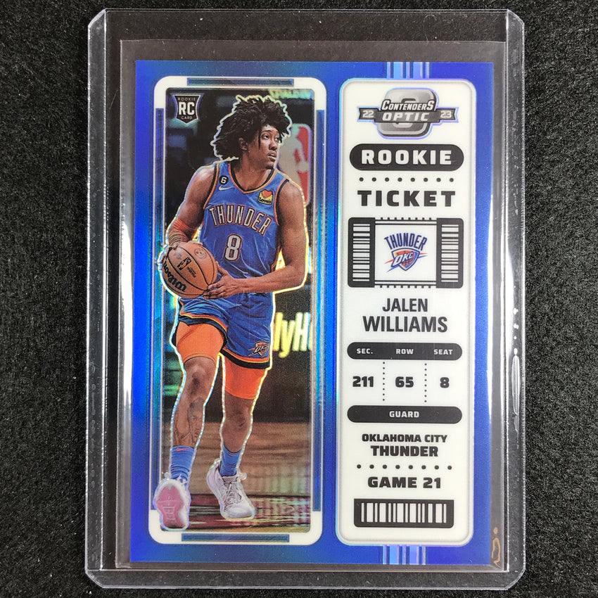2022-23 Contenders Optic Jalen Williams Rookie Ticket Blue 42/99