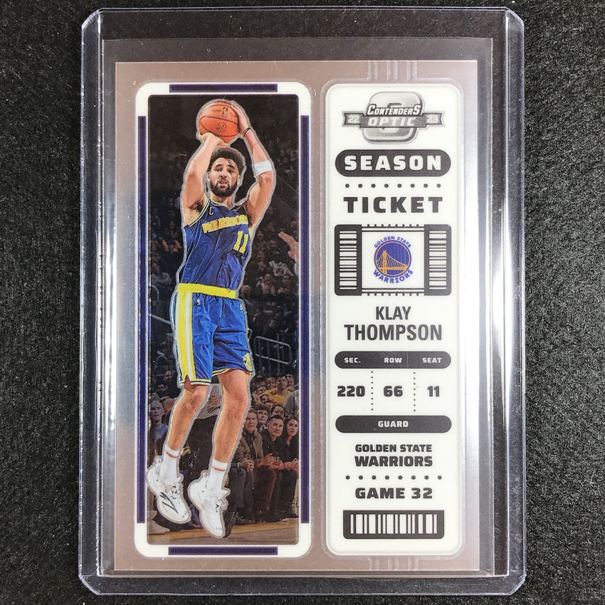 2022-23 Contenders Optic KLAY THOMPSON Season Ticket Base #51