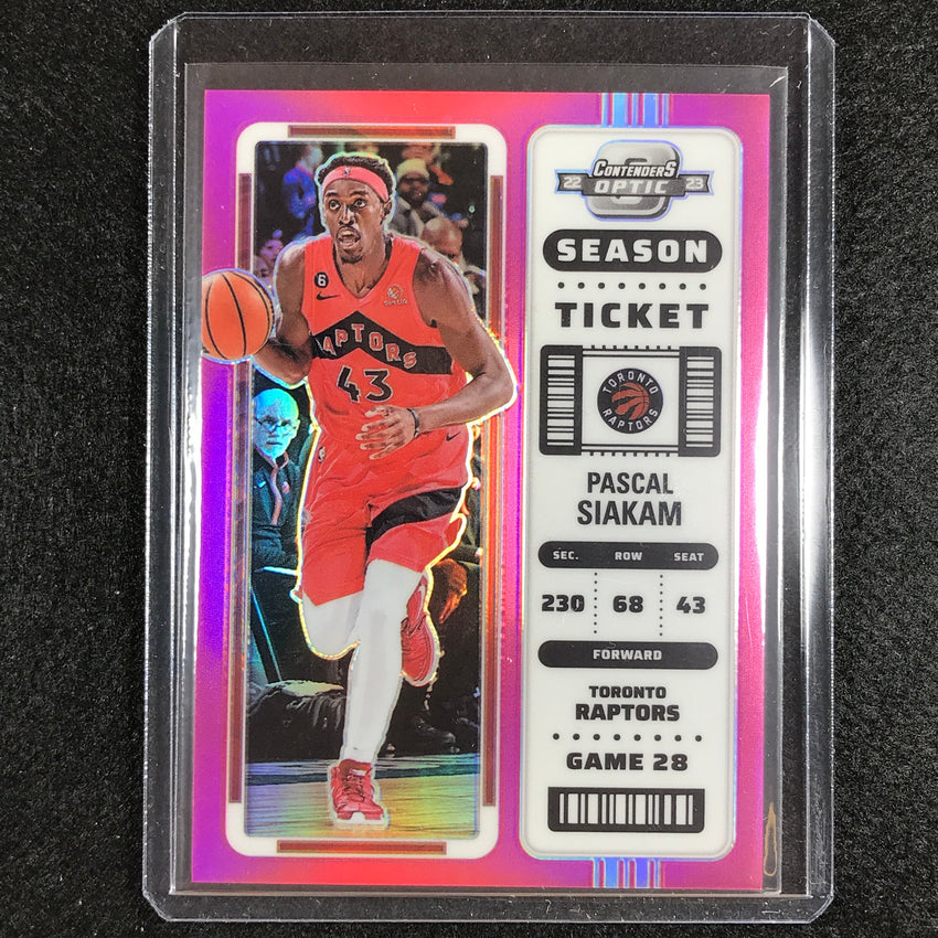 2022-23 Contenders Optic Pascal Siakam Season Ticket Pink 73/75