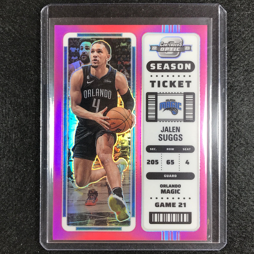 2022-23 Contenders Optic Jalen Suggs Season Ticket Pink 15/75