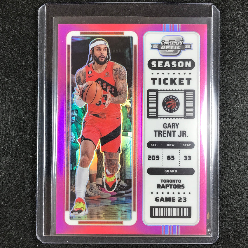 2022-23 Contenders Optic Gary Trent Jr. Season Ticket Pink 42/75