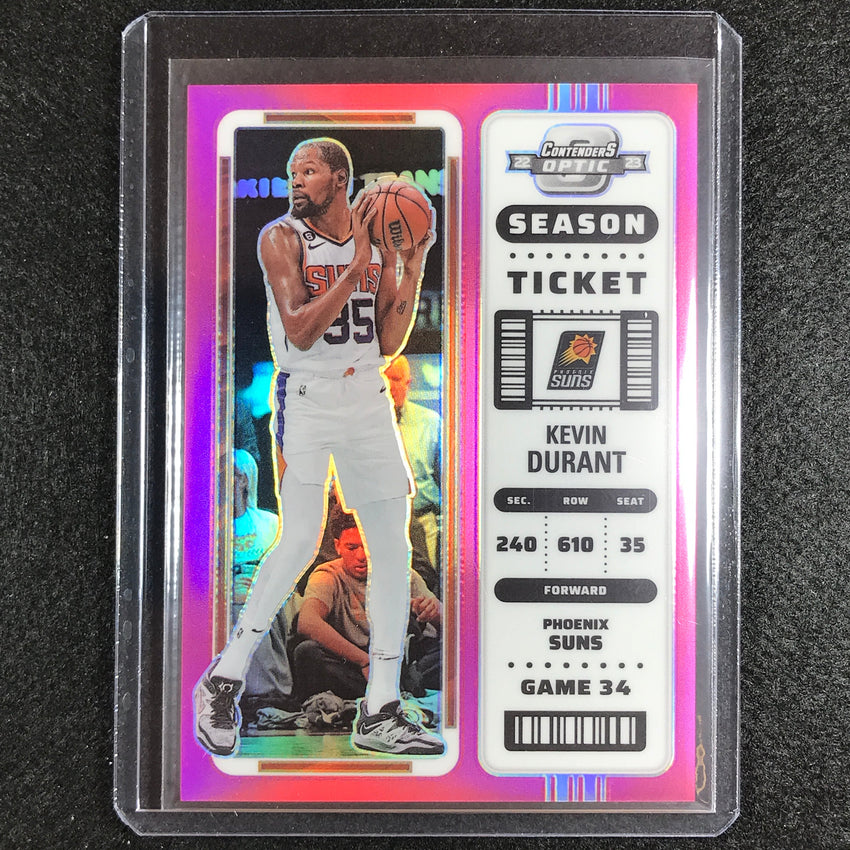 2022-23 Contenders Optic Kevin Durant Season Ticket Pink 54/75