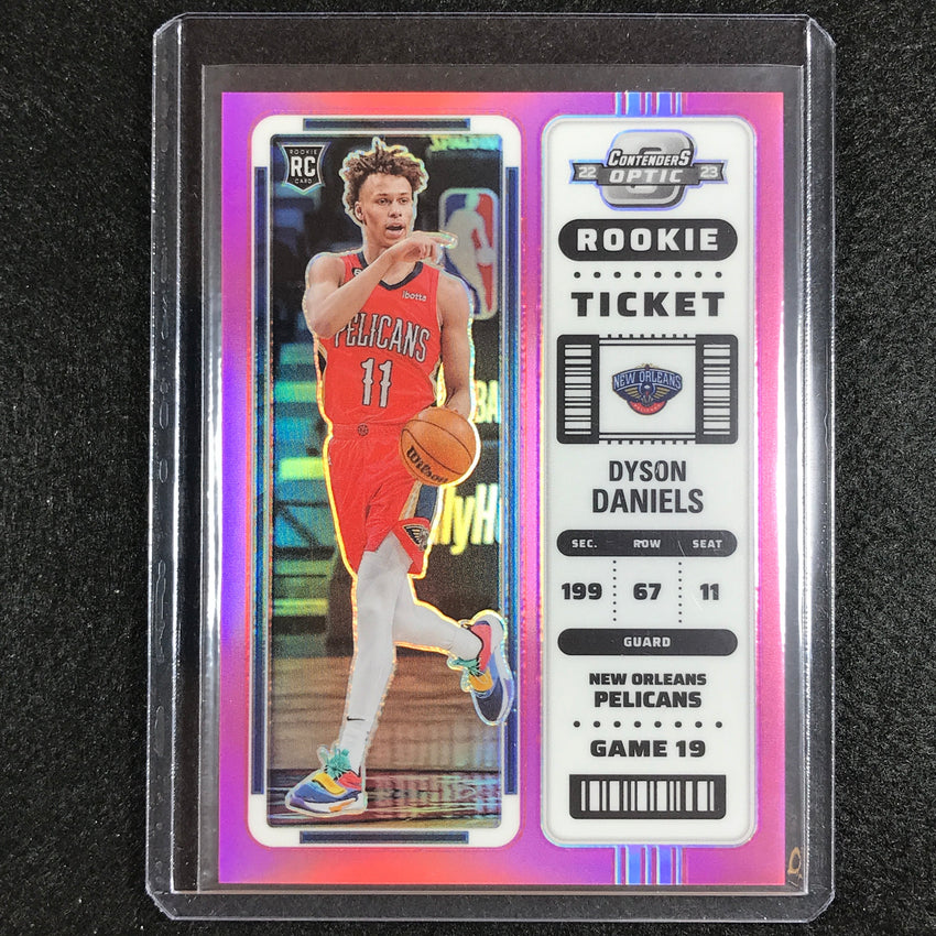 2022-23 Contenders Optic Dyson Daniels Rookie Ticket Pink 53/75