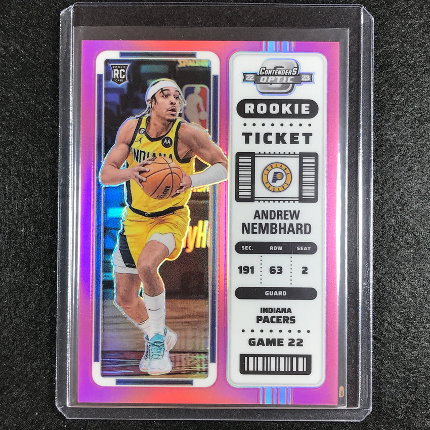 2022-23 Contenders Optic Andrew Nembhard Rookie Ticket Pink 26/75