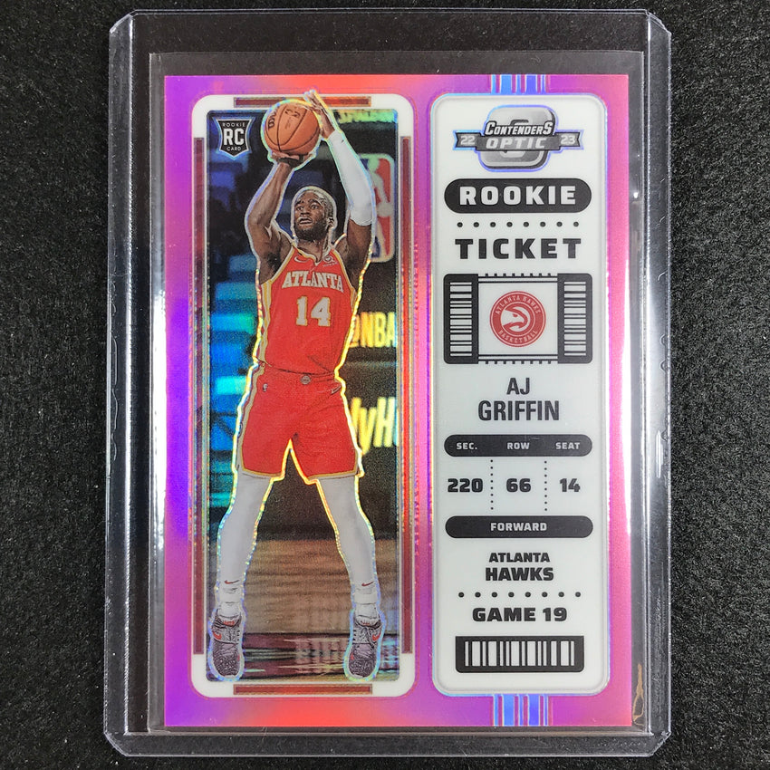 2022-23 Contenders Optic Aj Griffin Rookie Ticket Pink 50/75