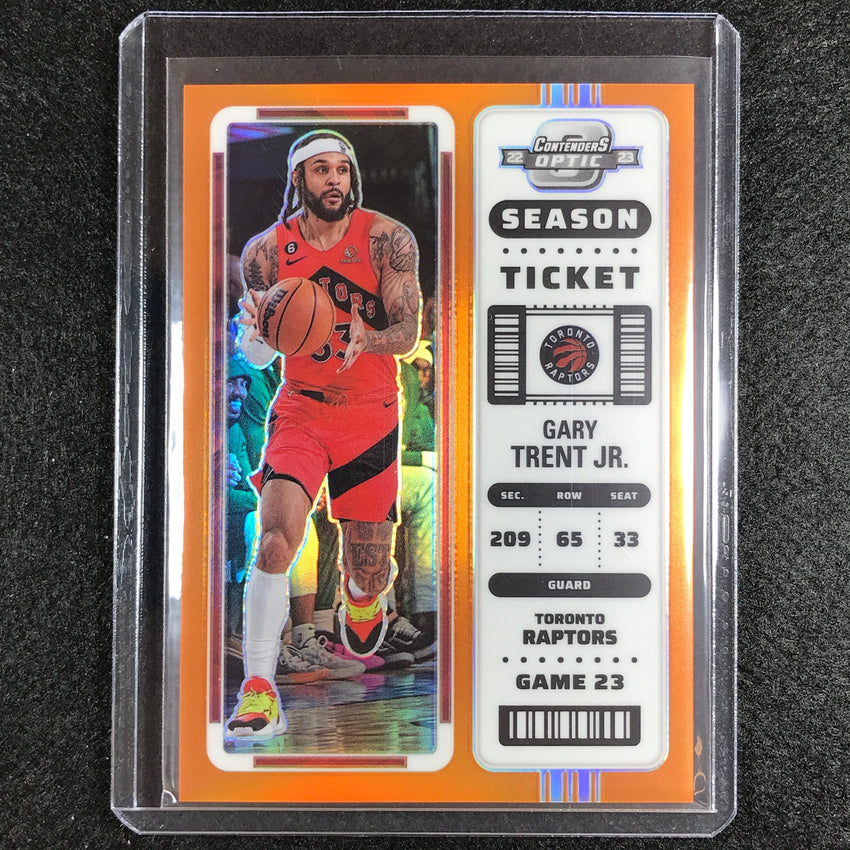 2022-23 Contenders Optic Gary Trent Jr. Season Ticket Orange 16/49