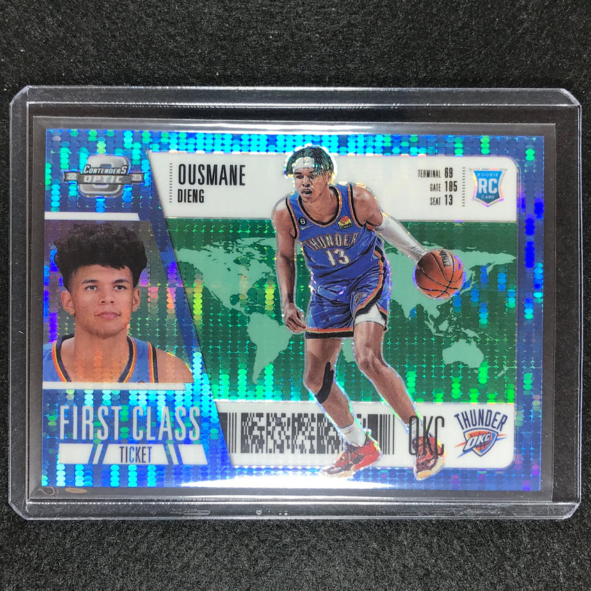 2022-23 Contenders Optic Ousmane Dieng First Class Rookie Green Pulsar 17/25