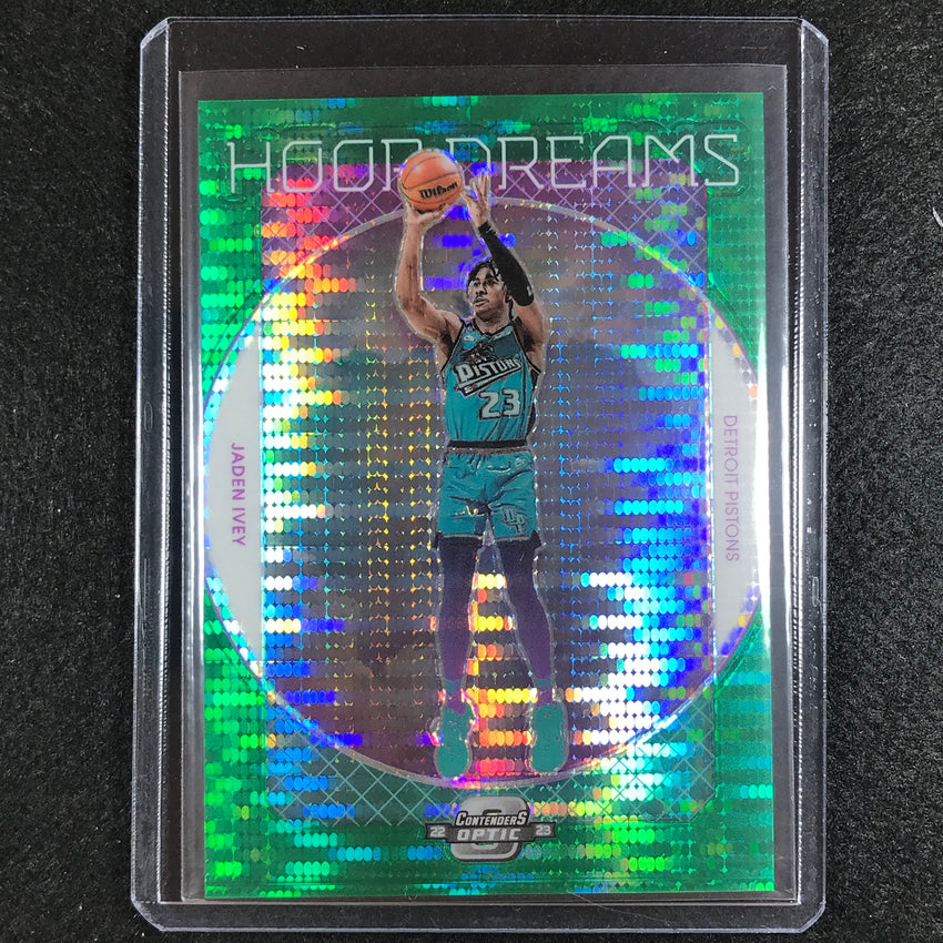 2022-23 Contenders Optic Jaden Ivey Hoop Dreams Rookie Green Pulsar 20/25