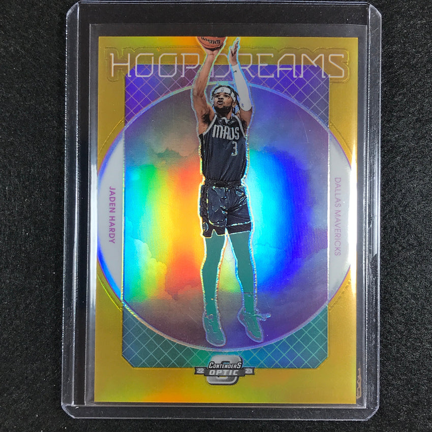 2022-23 Contenders Optic Jaden Hardy Hoop Dreams Rookie Gold Prizm 6/10