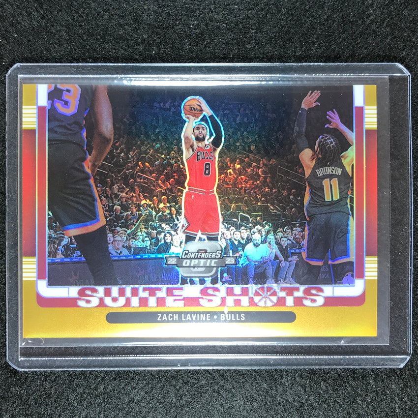 2022-23 Contenders Optic Zach Lavine Suite Shots Gold Prizm 7/10