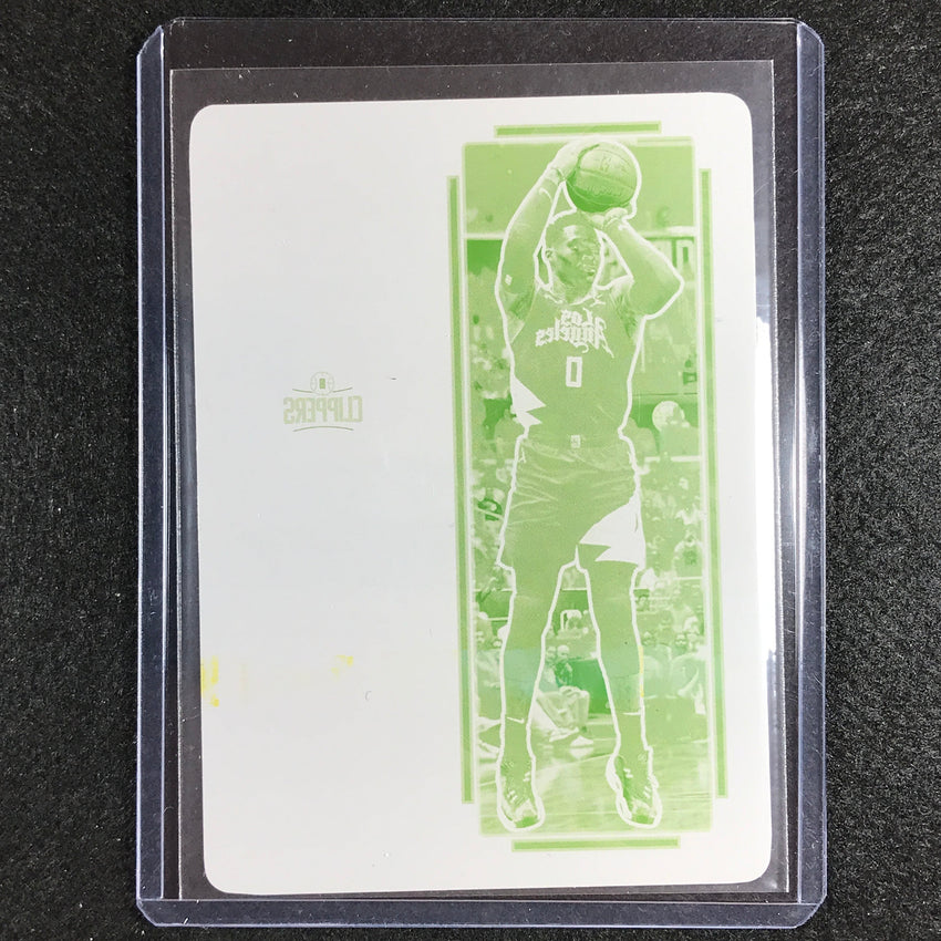 2022-23 Contenders Optic RUSSELL WESTBROOK Ticket Yellow Printing Plate 1/1