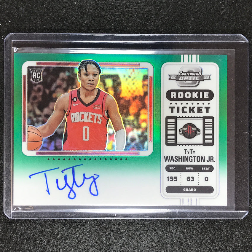 2022-23 Contenders Optic Tyty Washington Jr. Variation Rookie Ticket Auto 40/75