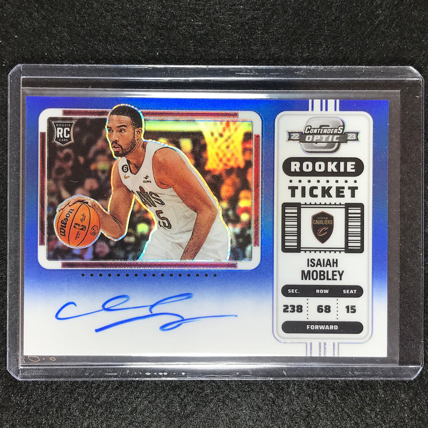 2022-23 Contenders Optic Isaiah Mobley Variation Rookie Ticket Auto Blue 48/49