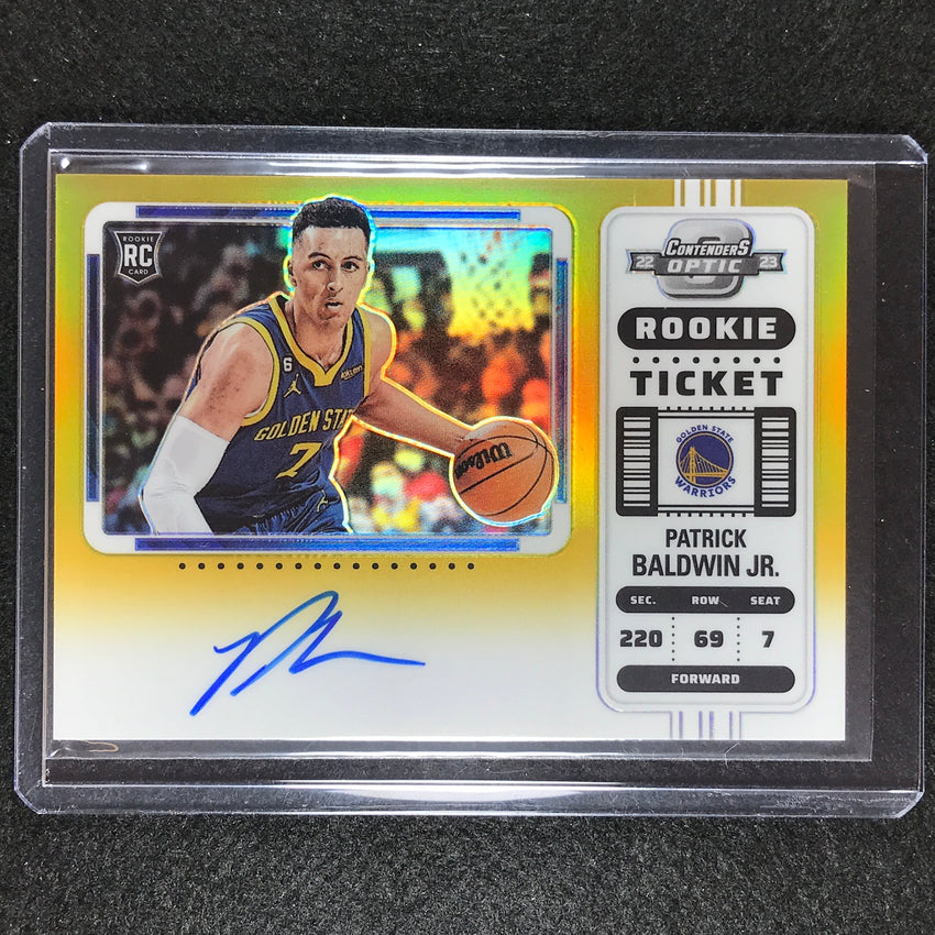 2022-23 Contenders Optic Patrick Baldwin Jr. Variation Rookie Auto Gold 6/10