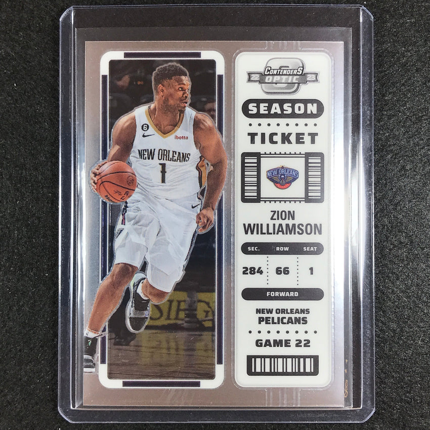 2022-23 Contenders Optic ZION WILLIAMSON Season Ticket Base #62