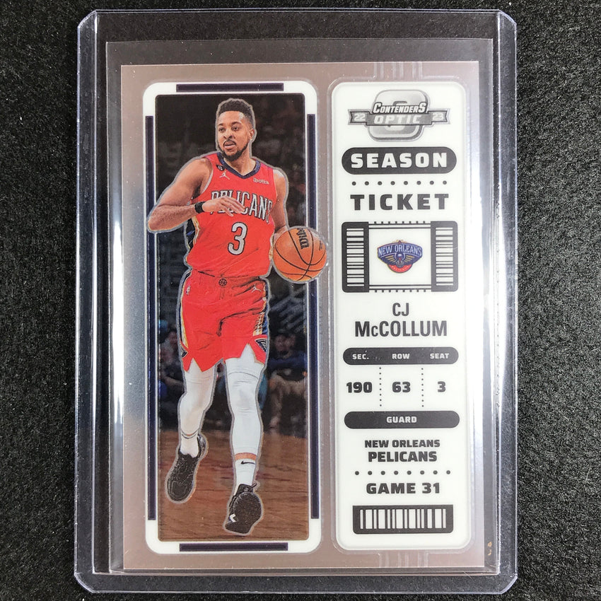 2022-23 Contenders Optic CJ MCCOLLUM Season Ticket Base #65