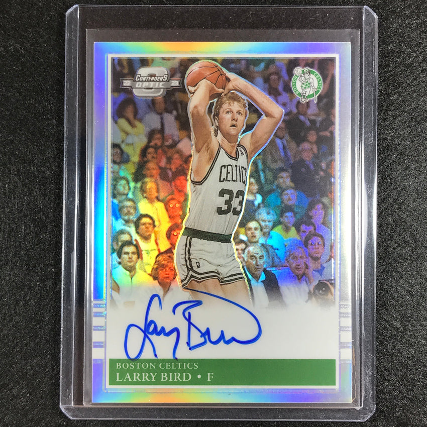 2022-23 Contenders Optic Larry Bird 1985 Tribute Auto Silver Prizm No Lbb