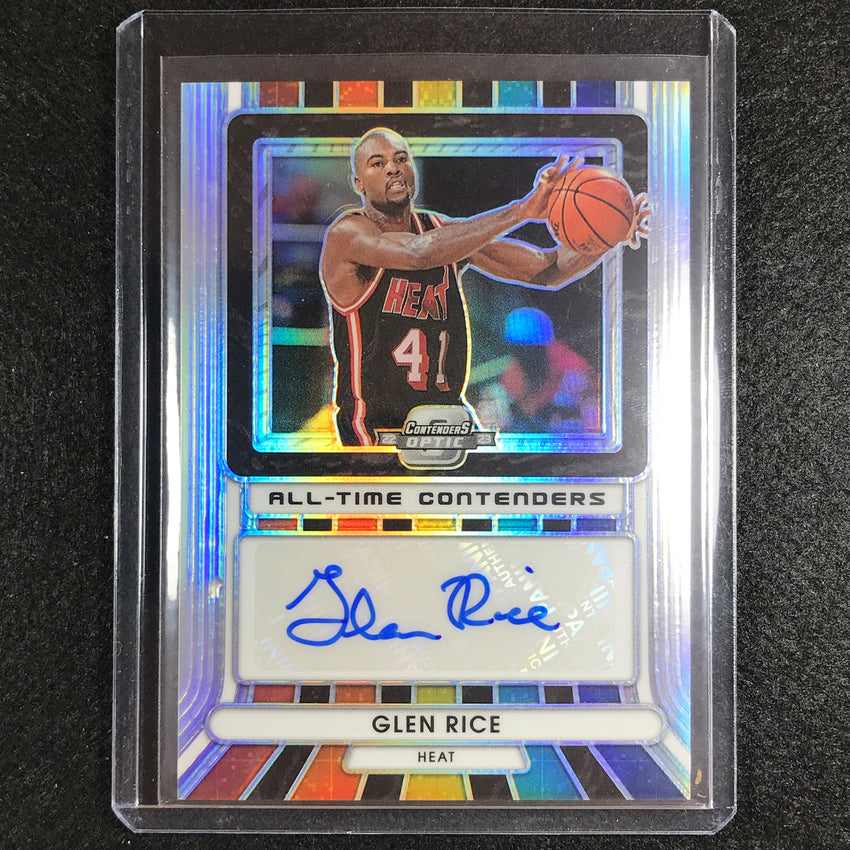 2022-23 Contenders Optic Glen Rice All-time Contenders Auto Silver 80/125
