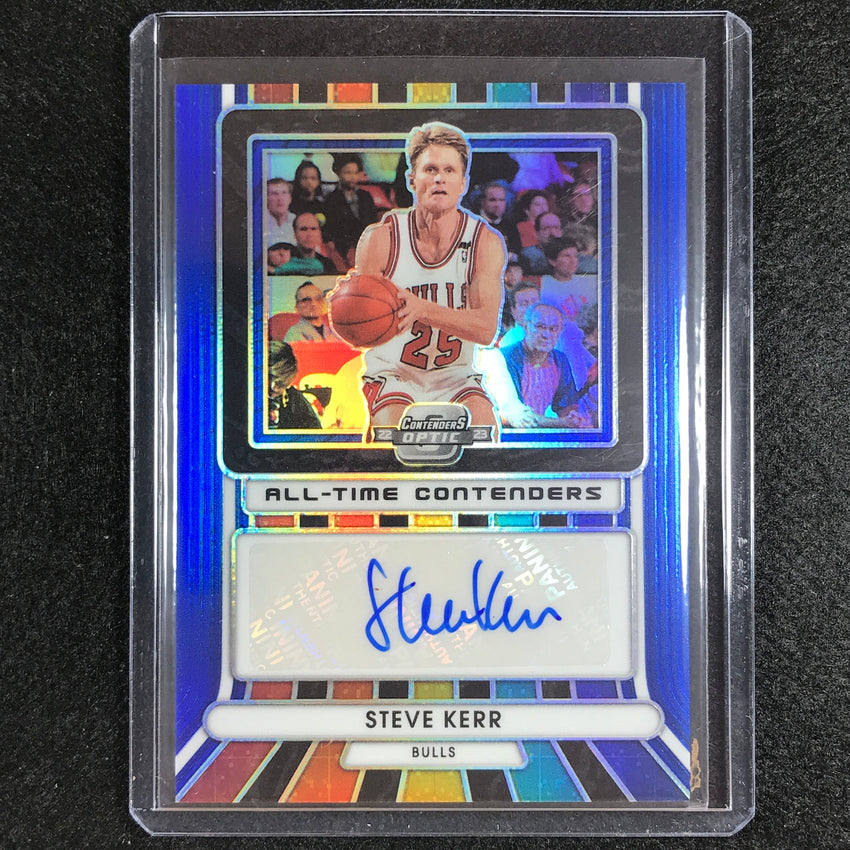 2022-23 Contenders Optic Steve Kerr All-time Contenders Auto Blue 46/75