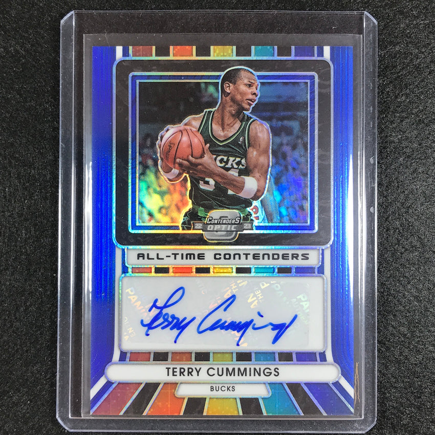 2022-23 Contenders Optic Terry Cummings All-time Contenders Auto Blue 41/75