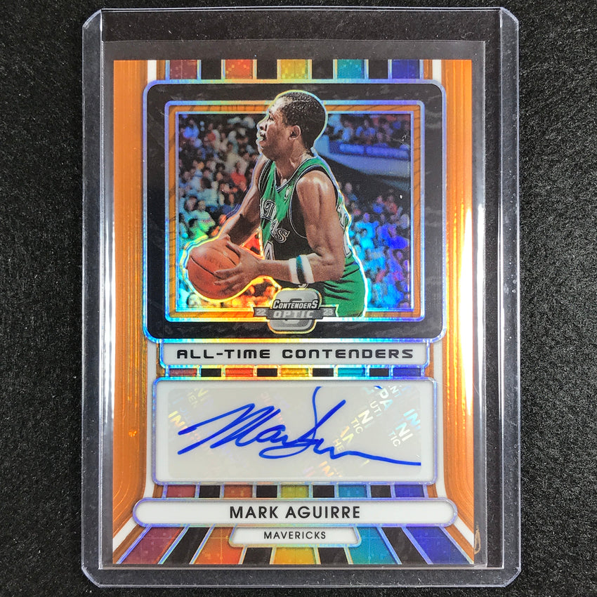 2022-23 Contenders Optic Mark Aguirre All-time Contenders Auto Orange 24/25