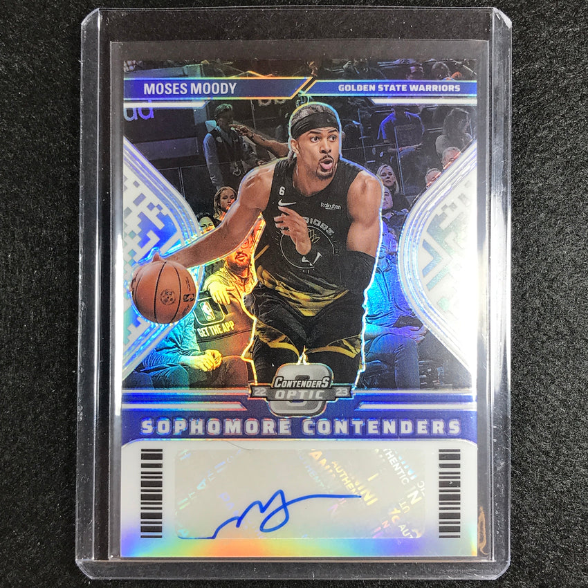 2022-23 Contenders Optic Moses Moody Sophomore Contenders Auto Silver 124/125