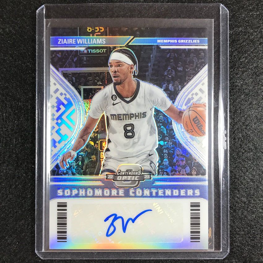 2022-23 Contenders Optic Ziaire Williams Sophomore Contender Auto Silver 122/125