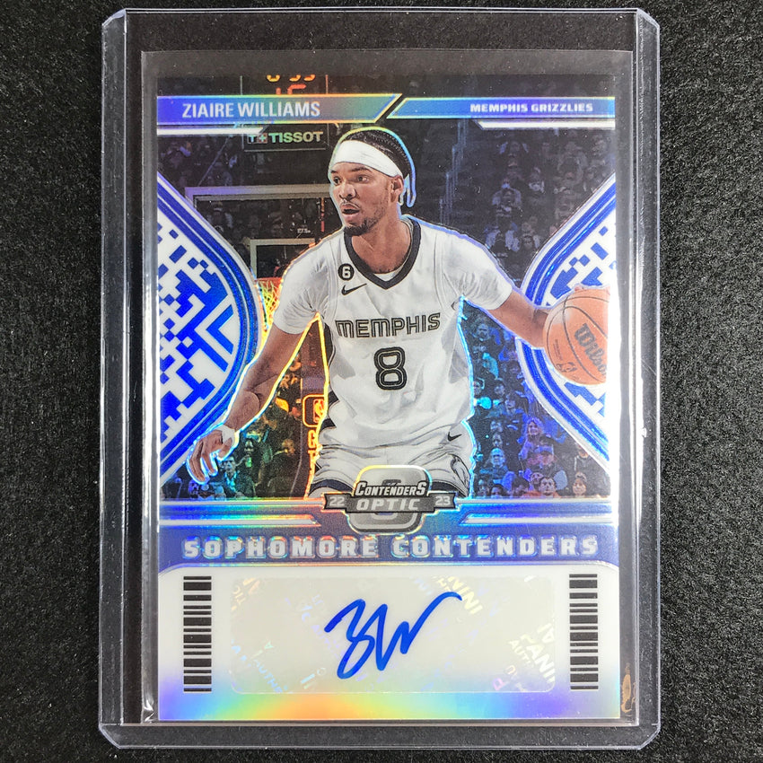 2022-23 Contenders Optic Ziaire Williams Sophomore Contenders Auto Blue 42/75