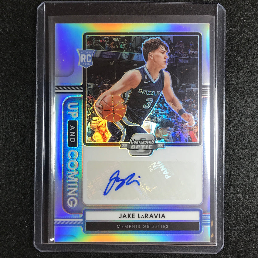 2022-23 Contenders Optic Jake Laravia Up And Coming Rookie Auto Silver 34/125