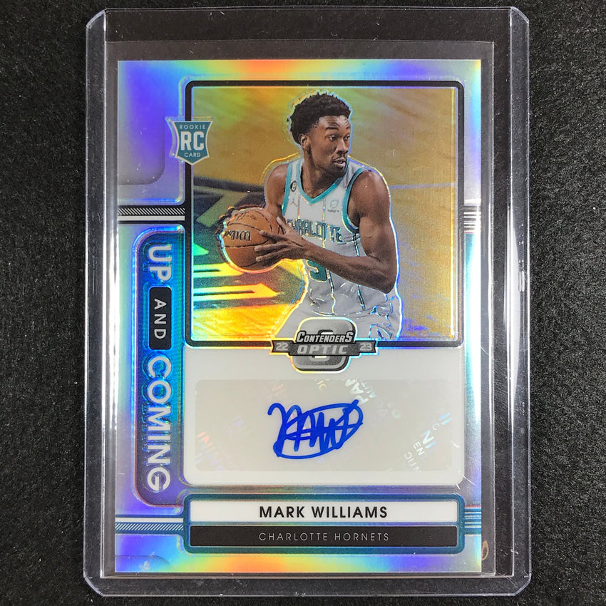 2022-23 Contenders Optic Mark Williams Up And Coming Rookie Auto Silver 4/125