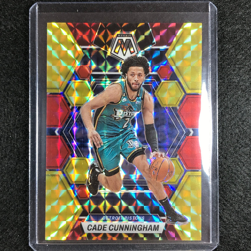 2022-23 Mosaic Cade Cunningham Choice Fusion Red And 62 61/88 No 6