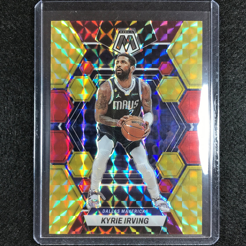 2022-23 Mosaic Kyrie Irving Choice Fusion Red And Yellow 58/88 No 13