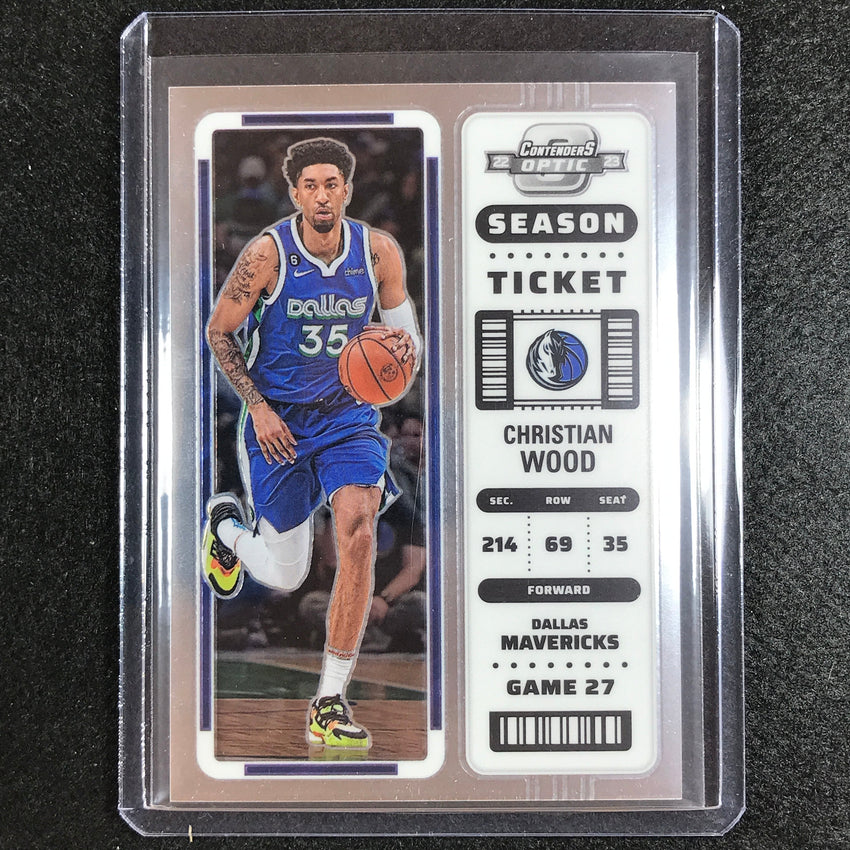 2022-23 Contenders Optic Christian Wood Season Ticket Base No 74