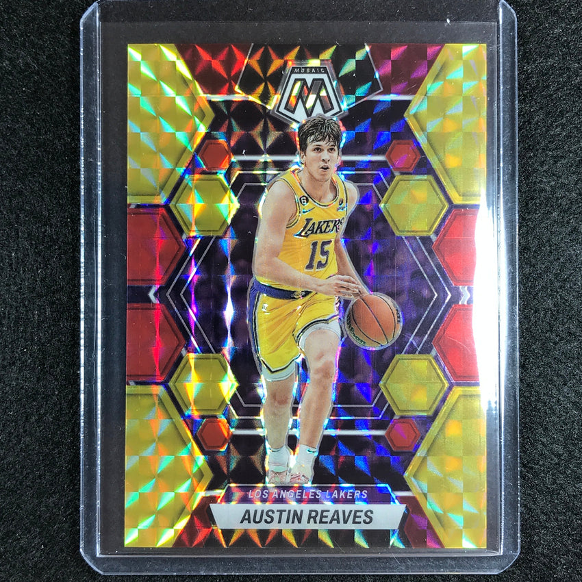 2022-23 Mosaic Austin Reaves Choice Fusion Red And Yellow 40/88 No 48