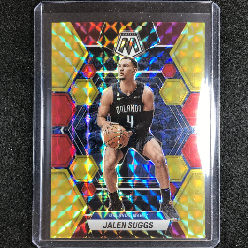 2022-23 Mosaic JALEN SUGGS Choice Fusion Red and Yellow 54/88 #49