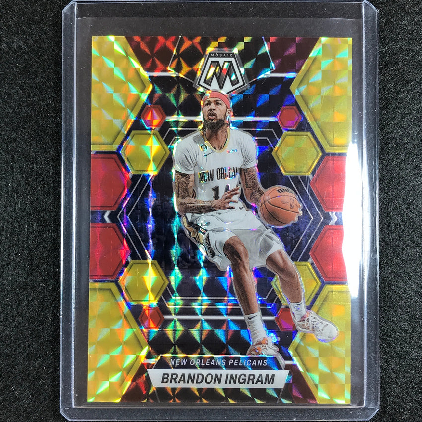 2022-23 Mosaic Brandon Ingram Choice Fusion Red And Yellow 27/88 No 61